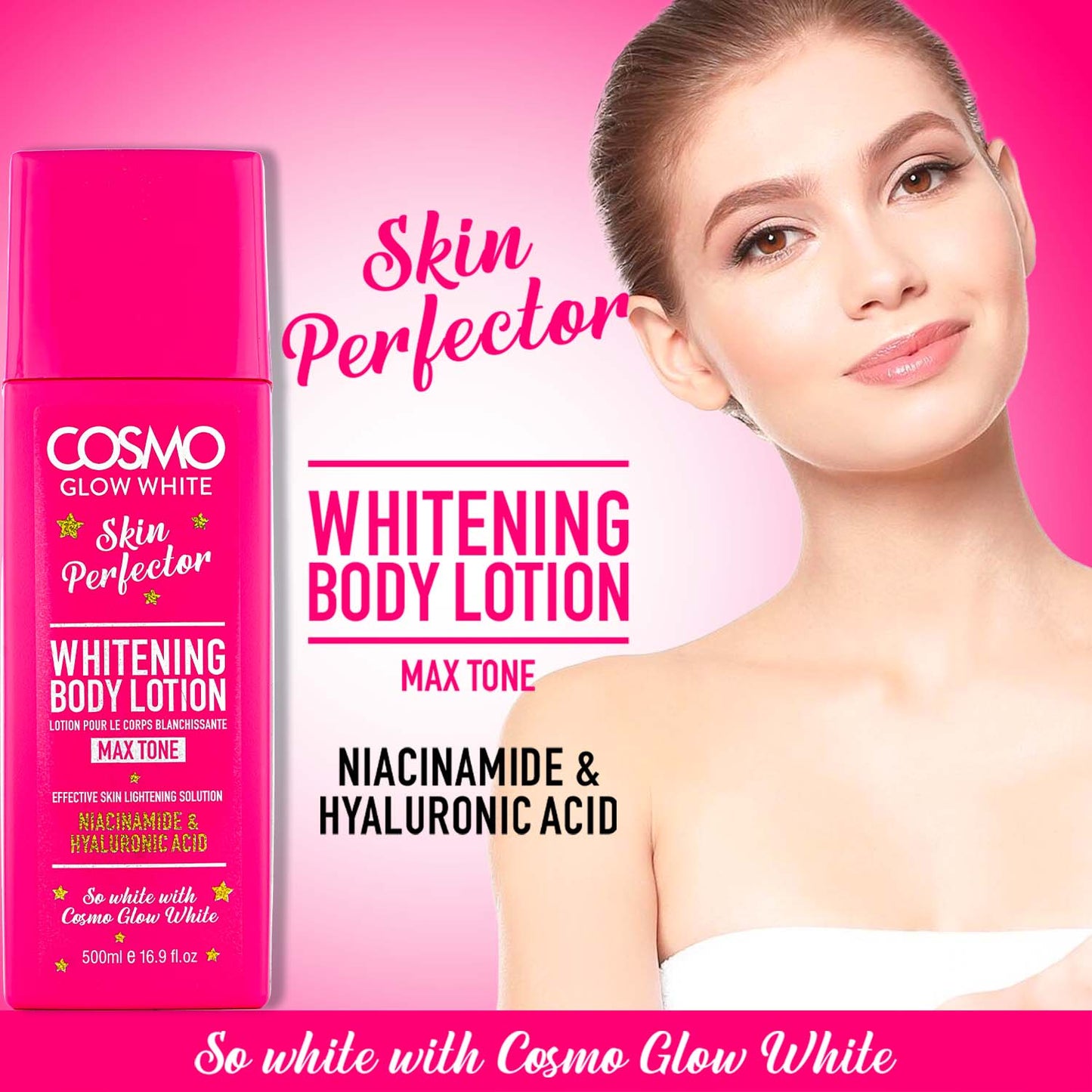 Cosmo Glow White - Whitening Body Lotion - 500Ml