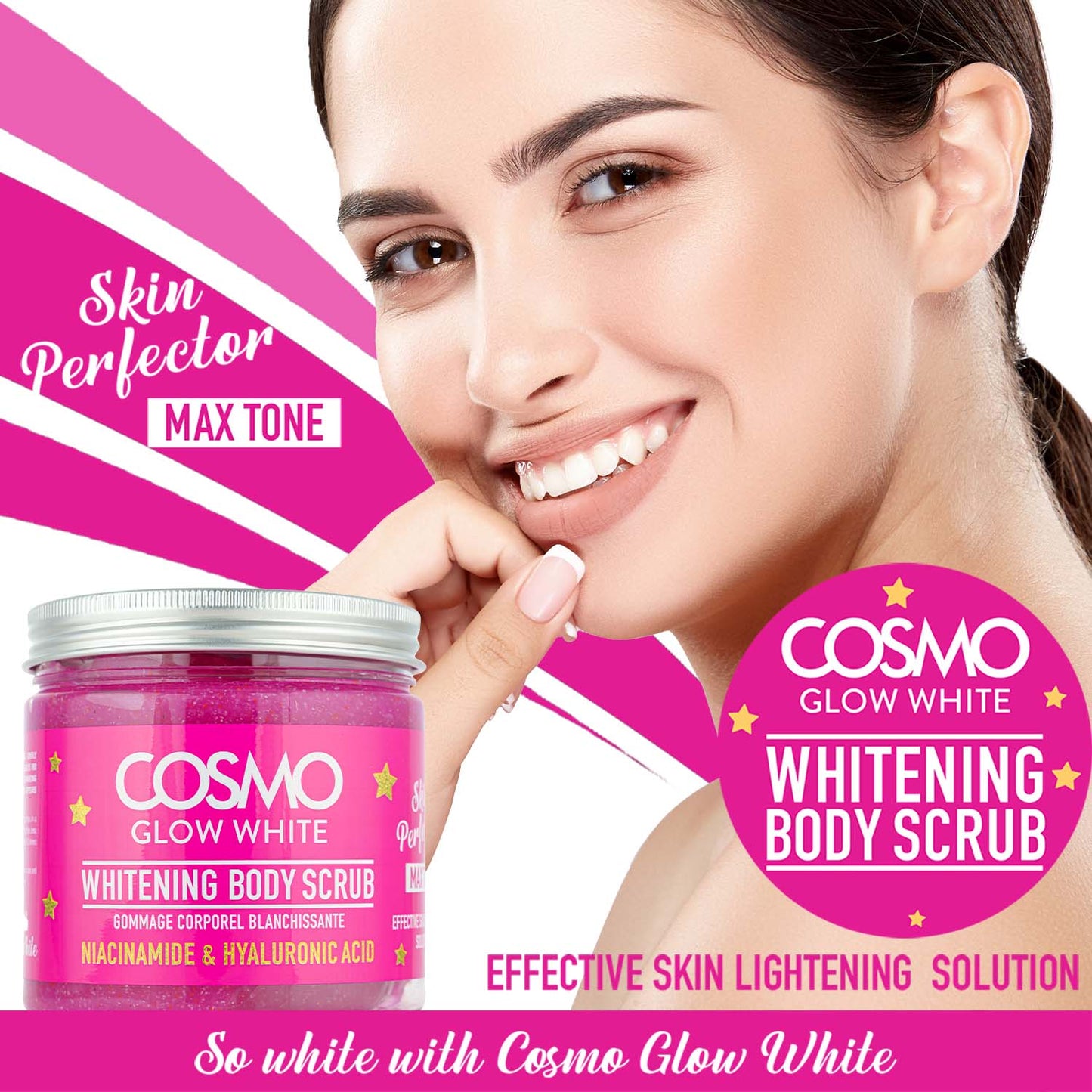 Cosmo Glow White - Whitening Body Scrub - 475Ml