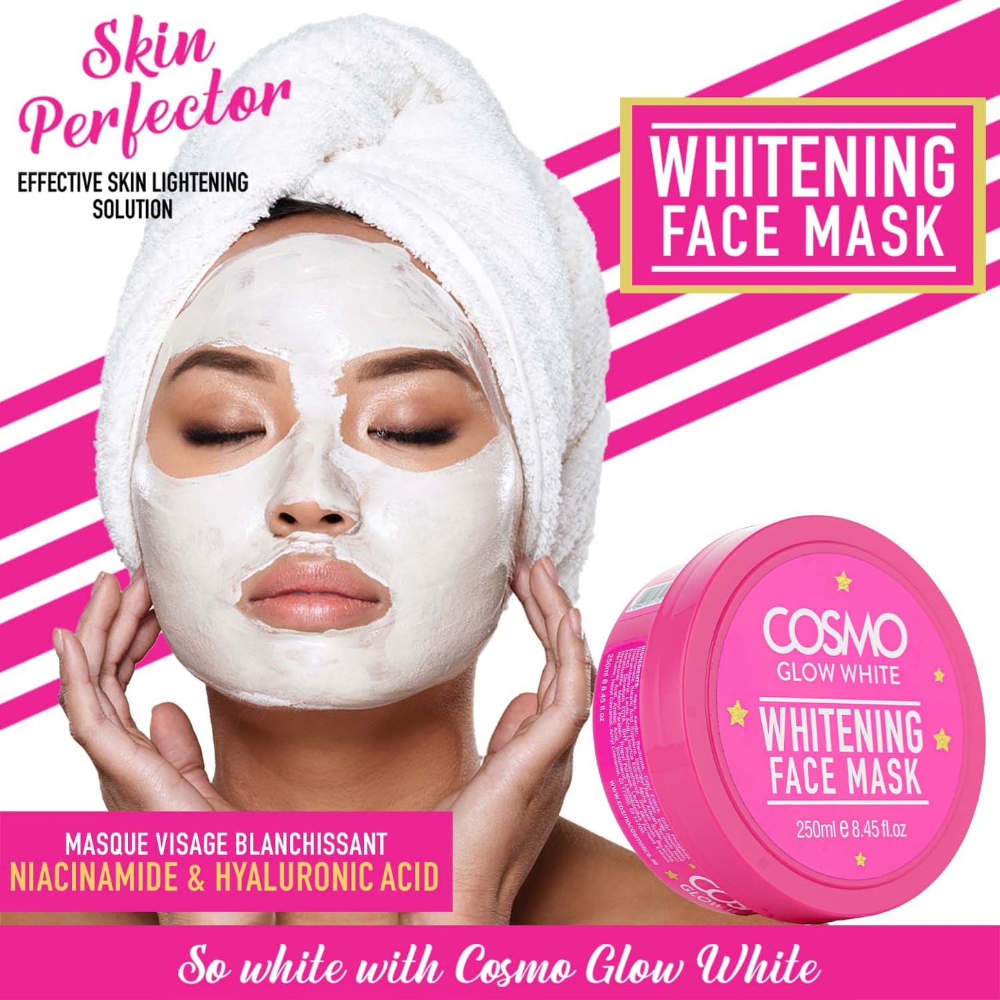 Cosmo Glow White - Whitening Face Mask - 250Ml