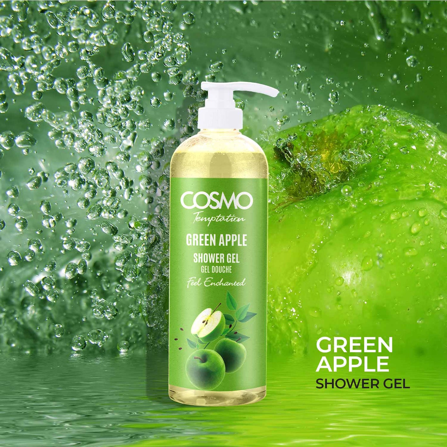 Temptation Shower Gel - Green Apple