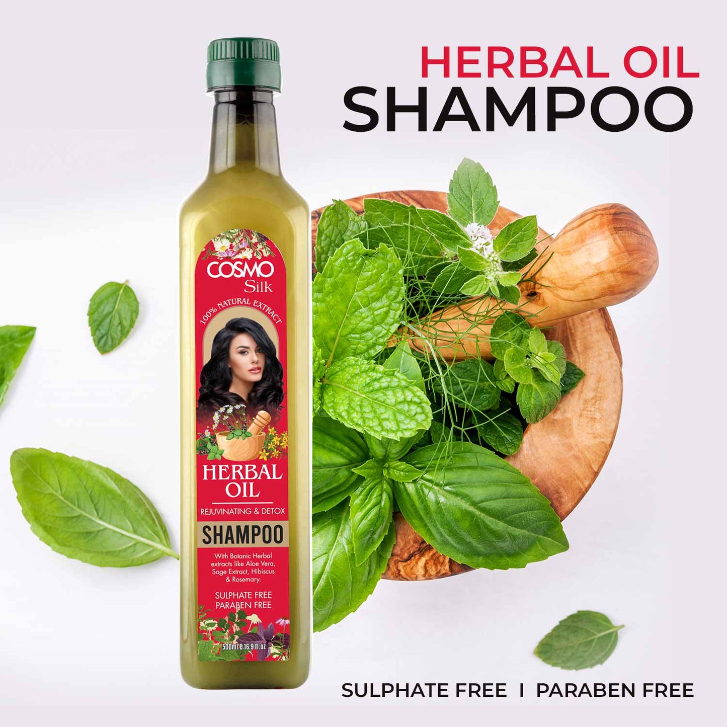 Herbal Oil Rejuvinating & Detox Shampoo - 500Ml