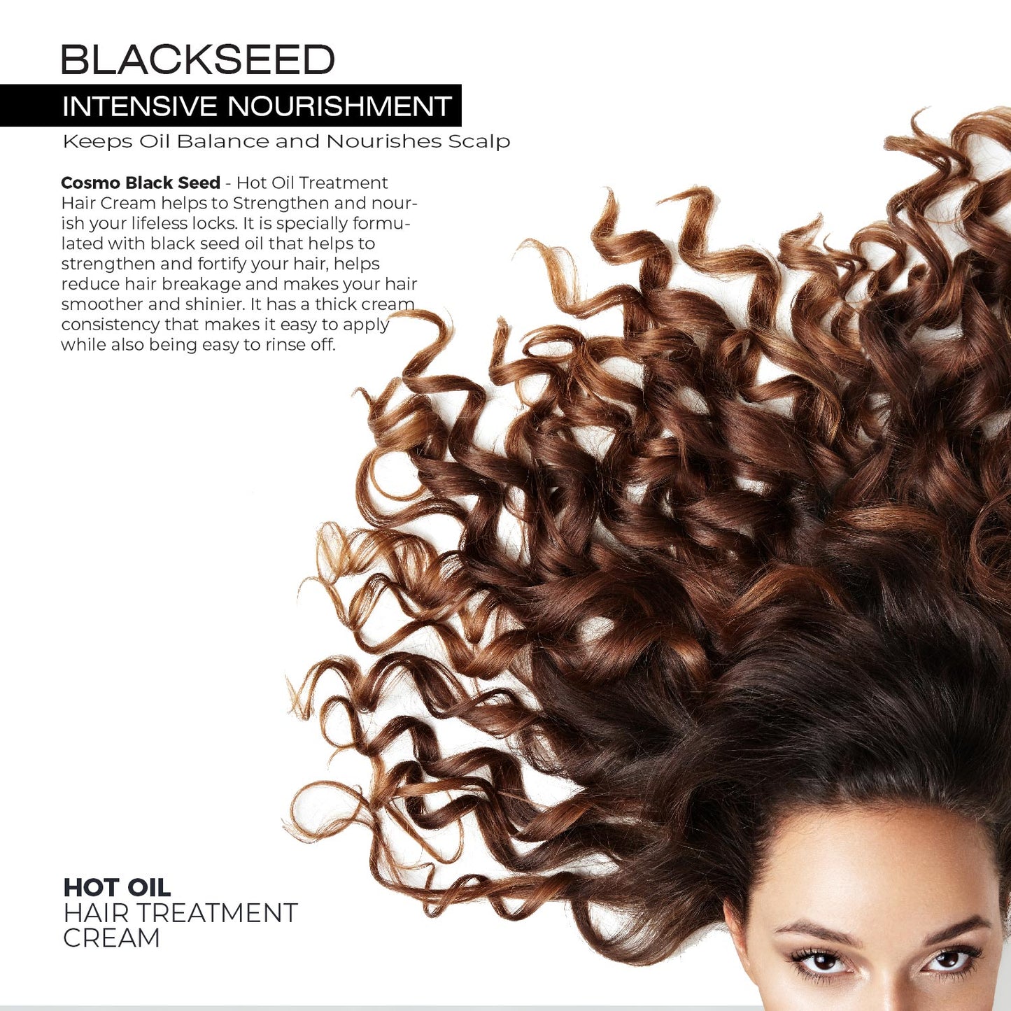 COSMO BLACK SEED HOT OIL HAIR TREATMENT CREAM - PROTECTS & REVITALIZES