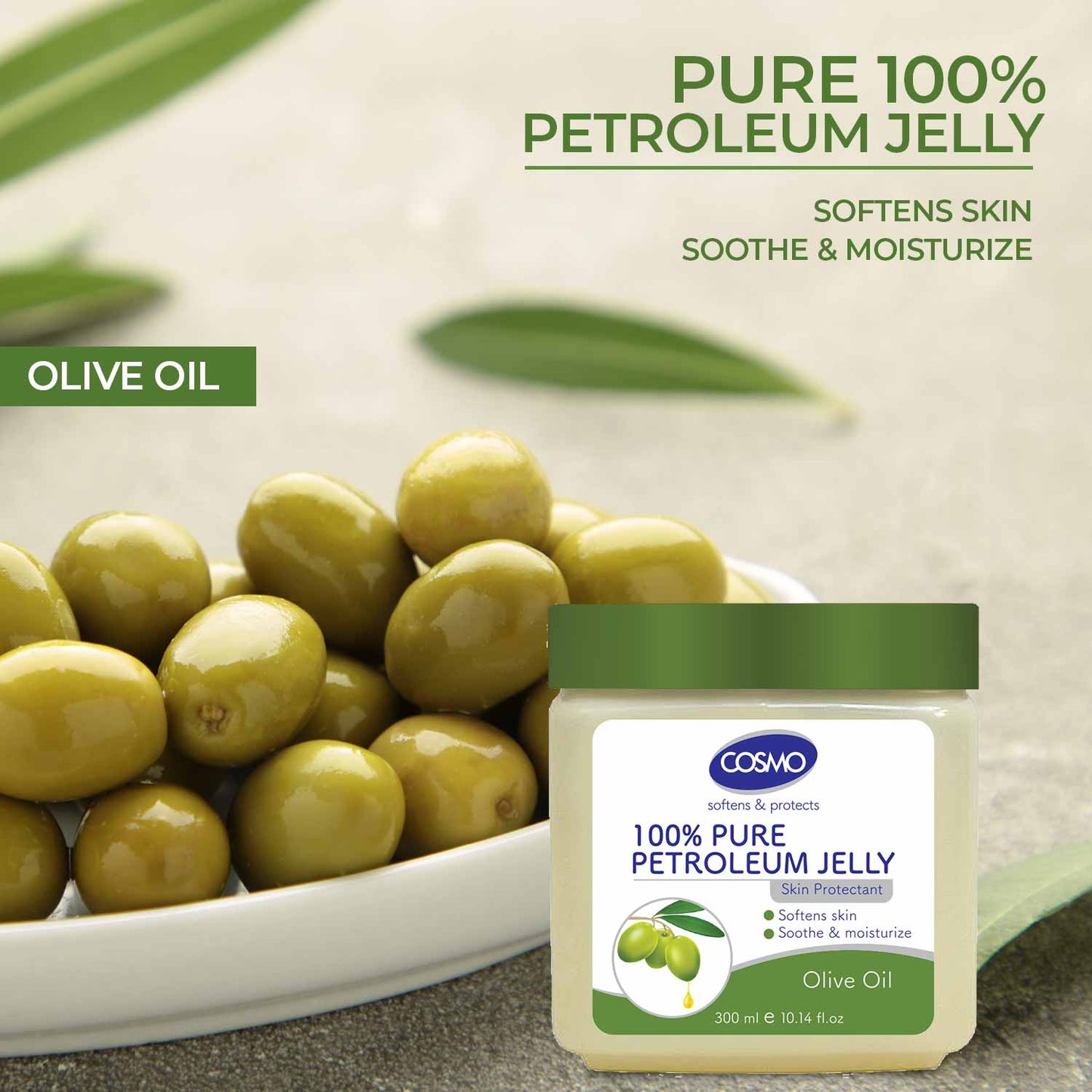 Olive Oil 100% Pure Petroleum Jelly